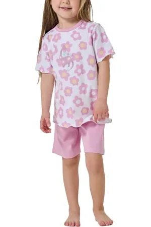 Schiesser Mädchen Schlafanzug Set Pyjama kurz-100% Organic Bio Baumwolle-Größe 92 Pyjamaset, , 140