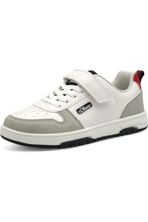 QS by s.Oliver Mädchen Sneaker flach mit Klettverschluss Bequem, Weiß ( .), 31 EU