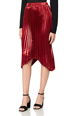 NA-KD Damen Pleated Asymmetric Skirt Rock, , 40 EU