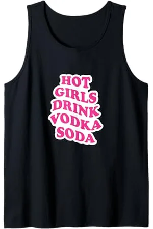 College Hot Girls Drink Wodka Soda Tank Top
