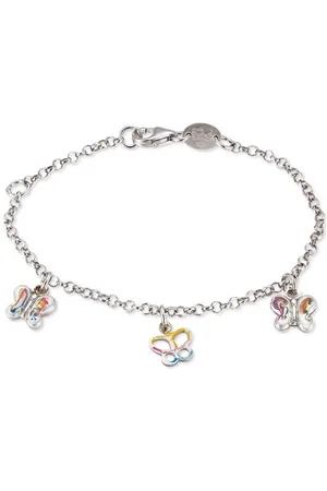 Scout Kinderschmuck, Armband 925 Sterling , 16cm inkl. 2cm Verlängerung, 3 Anhänger handemailliert