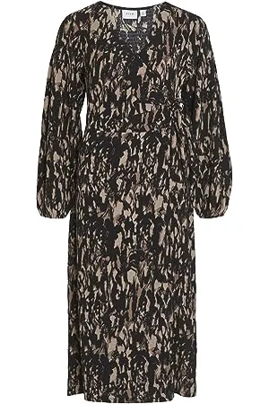 VILA VICAIA LOA L/S MIDI WRAP Dress/SU