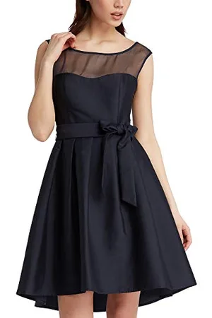 Apart Damen MIDNIGHTBLUE-Dusty PINK-Print Kleid, per Pack Blau (Midnightblue Midnightblue), 40 (Herstellergröße: 40)