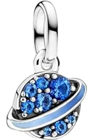 PANDORA ME Planet mit Farbverlauf Mini-Charm-Anhänger aus Sterling Silber mit künstlichem Kristall, Kompatibel ME und Moments, 793448C01