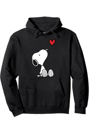 Peanuts Herz sitzender Snoopy Pullover Hoodie