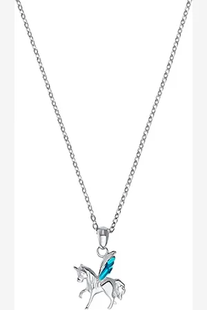 Amor Kette mit Anhänger 925 Sterling Silber Mädchen Kinder Sets, mit Zirkonia synth, 35+3 cm, Kommt in Schmuck Geschenk Box