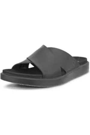 Ecco Herren FLOWT M Sandal, Black, 44 EU