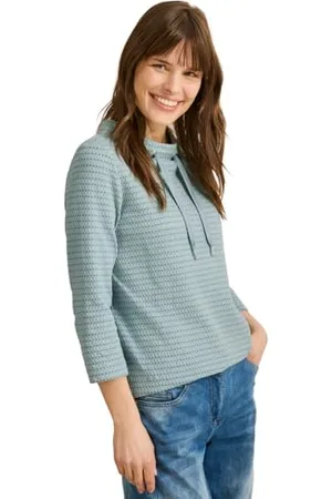 CECIL Damen B322924 Two-Tone Strukturshirt, , M