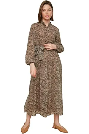 Trendyol Damen Women Relaxed Woven Dresses Modest Maxi Skater, entspannte, gewebte, bescheidene Kleider, , 62