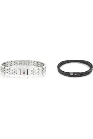 Tommy Hilfiger Jewelry Armband für Herren aus Edelstahl - 2701062 & Jewelry Armband für Herren aus Leder - 2790262S