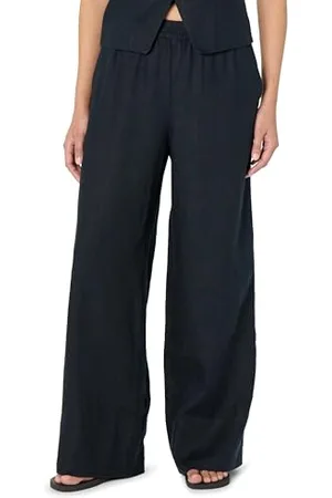 THE DROP Bonni Pull On Linen Pant Hose, , M