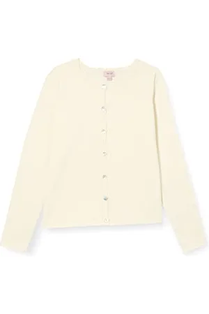 Noa Noa Girls Mini Basic Organic Light Knit Cardigan,Long Sleeve Strickjacke, , 5Y