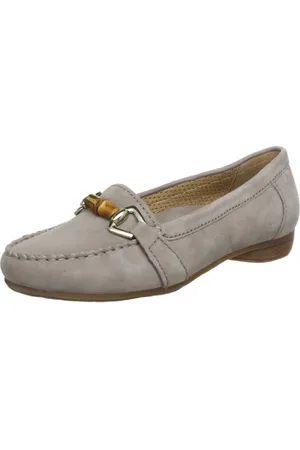 Gabor Shoes 6421312, Damen Mokassins, Grau (visone), EU 43 (UK 9) (US 11.5)