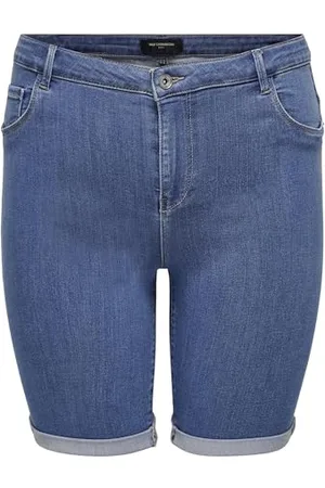 ONLY Damen Carthunder Life Reg Long Shorts DNM Noos, , 54 EU
