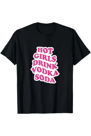 College Hot Girls Drink Wodka Soda T-Shirt