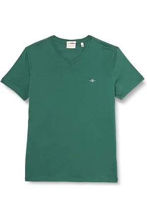GANT Herren Slim Shield V-Neck T-Shirt, , M