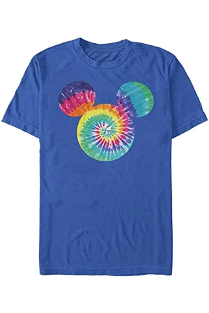 Disney Unisex Mickey Mickey Tie Dye Fill Organic Short Sleeve T-shirt, , S