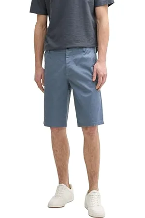 TOM TAILOR Slim Chino Shorts, beige Triangle Print, 33