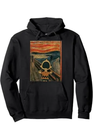 Peanuts Charlie Brown Scream Artsy Kapuzenpullover Pullover Hoodie