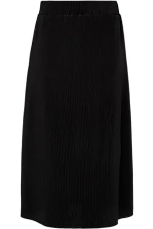 QS by s.Oliver Damen 2144793 Midi Rock Mit Plisseefalten, ,44