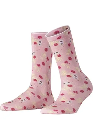 Burlington Damen Socken Floral Romance W So Baumwolle gemustert 1 Paar, , 36-41