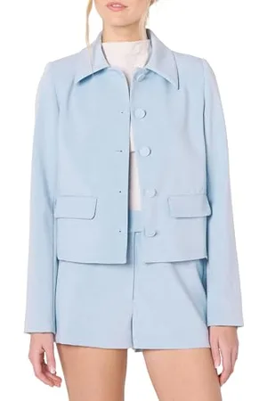 THE DROP Myra Suiting Jacket with Flap Pockets Jacke, , S