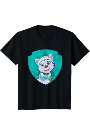 Paw Patrol Kinder Everest Big Chest Shield Emblem T-Shirt