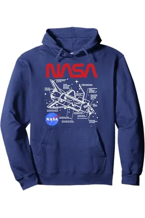 Nasa Space Shuttle Schematic Layout Pullover Hoodie