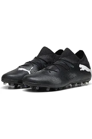 PUMA Herren Future 7 Match MG Soccer Shoe, Black White, 41 EU