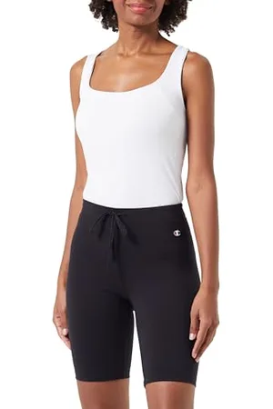 Champion Damen Legacy Icons W-Cotton Lycra Script Logo Crop Leggings, , S