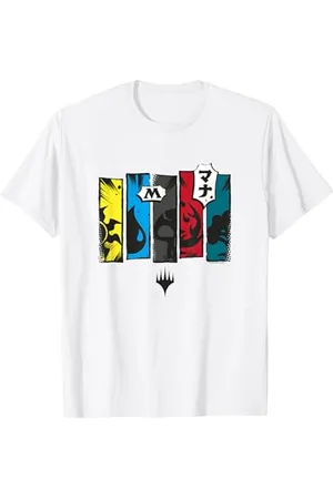 Magic: The Gathering Magic: The Gathering Mana Symbols Big Chest Kanji Panels T-Shirt