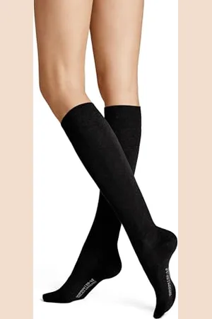 Hudson Damen Kniestrümpfe Relax Woolmix Clima druckfreier Bund 35-38