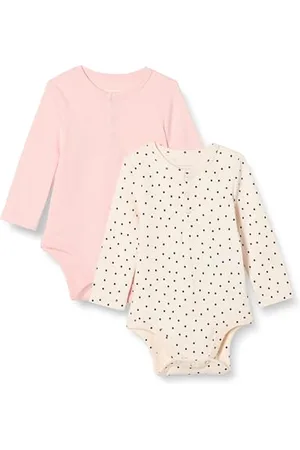 Amazon Unisex Baby Henley Bodys mit langen Ärmeln, 2er-Pack, , 24 Monate
