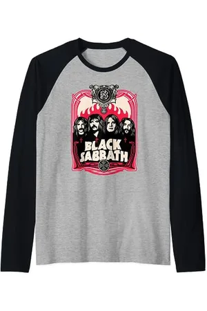 Black Sabbath Offizielle rote Flammen Raglan