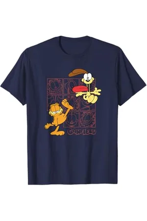 Garfield Classic Kicking Odie Gesichtscollage T-Shirt