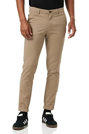 JACK & JONES Herren Slim Jjimarco Jjbowie Sa Hose, Beige, 38W / 34L