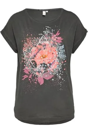 QS by s.Oliver Oversize-Shirt in gewaschener Optik mit Frontprint L