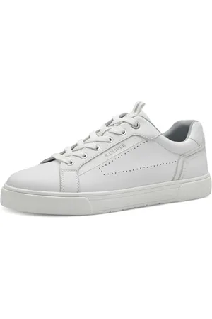 QS by s.Oliver Herren Sneaker flach Low Top Vegan, (White), 41 EU