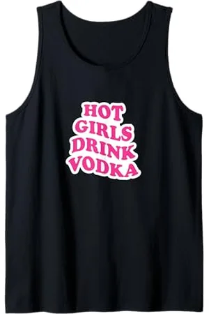 College Hot Girls Drink Wodka Tank Top