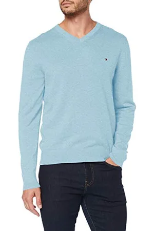 Tommy Hilfiger Herren Organic Cotton Silk V Neck Hose, , XX-Large