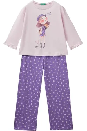 Benetton Mädchen Pig(Maglia+Pant) 3y5e0p08b Pyjamaset, , XXS