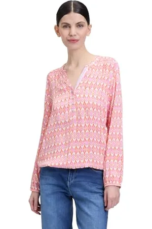 Cartoon Damen Casual-Bluse mit Muster ,38