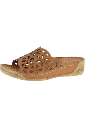 Andrea Conti Damen Pantolette Flacher Slipper, , 40 EU