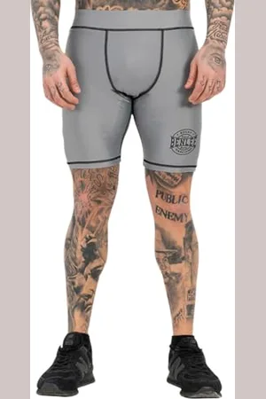 Benlee Herren Funktionsshorts schmale Passform BOSSBURN L, Grey/Black