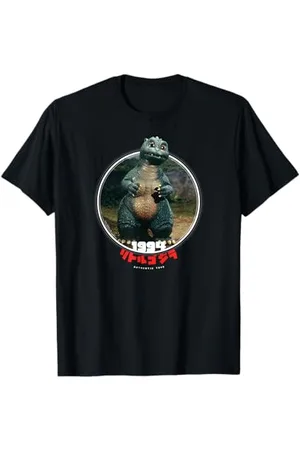 Godzilla T-Shirt Klassisches Cartoon-Dinosaurier-T-Shirt S Klassische Passform Unisex-Erwachsene