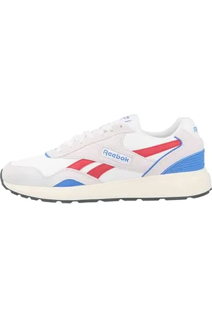 Reebok Unisex GL1100 Sneaker, BARELYGRY/VECTRED/KINETICBLUE, 37.5 EU