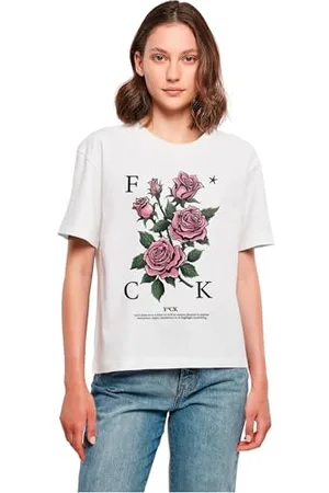 miss tee F*cking Roses Tee XS White