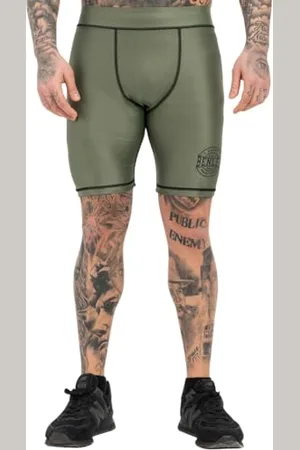 Benlee Herren Funktionsshorts schmale Passform BOSSBURN L, Olive/Black