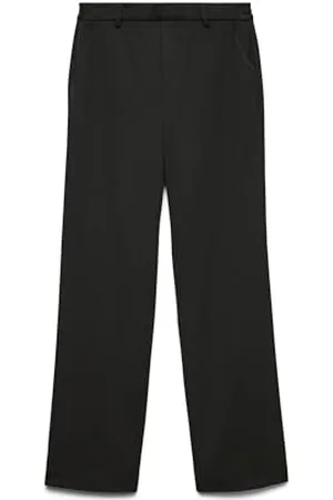 VERO MODA Damen VMMAYA MR Straight SOLID Pant NOOS Hose, Black, L/30