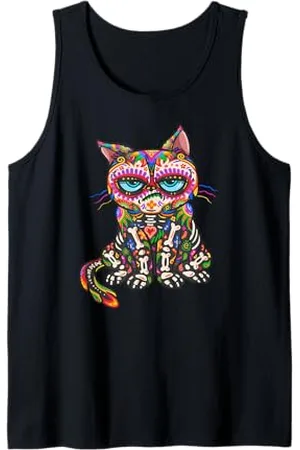 Grumpy Cat Tag der Toten - Día de Los Muertos Tank Top